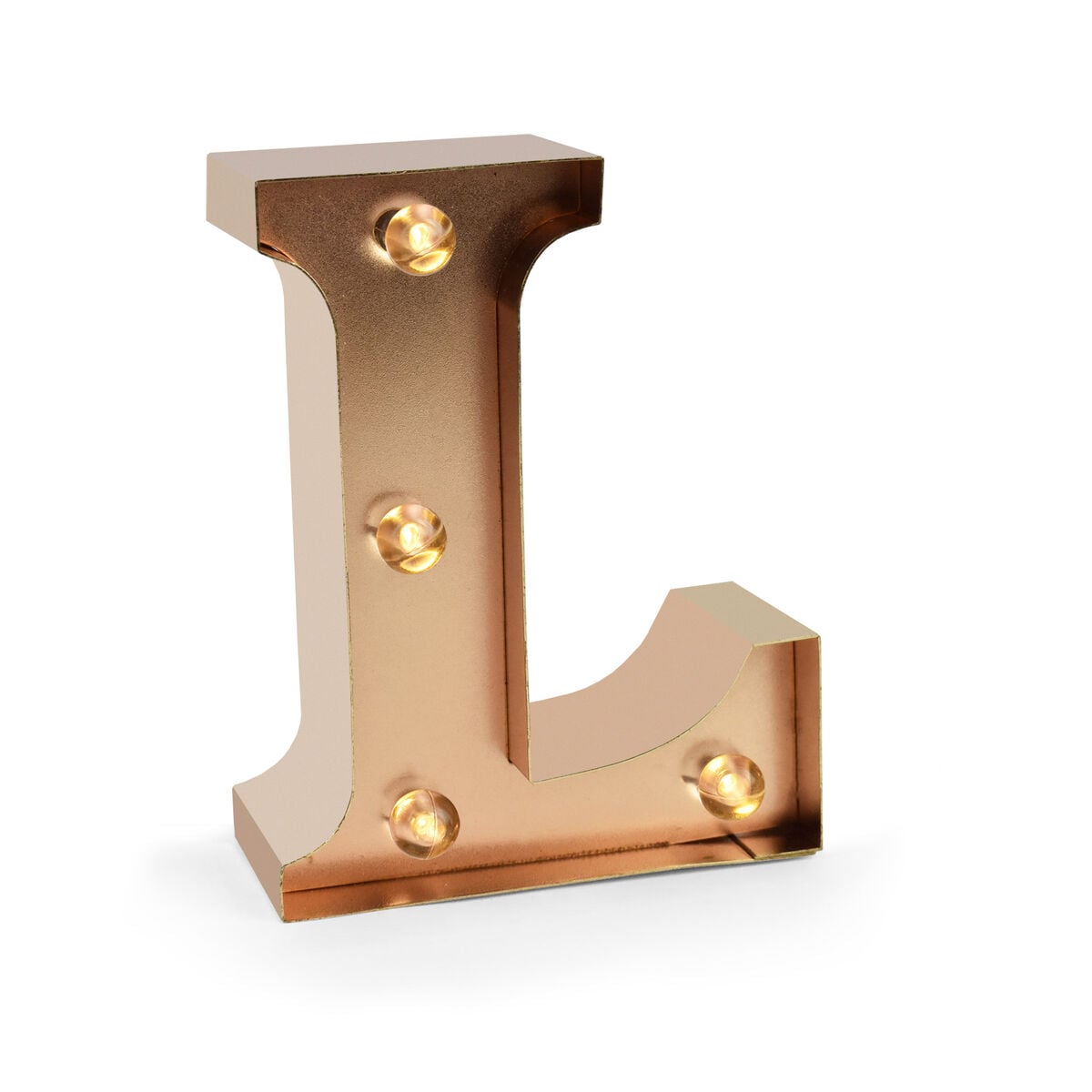 Lettre Décorative Lumineuse Rose Gold - L - Mini Decorative Light