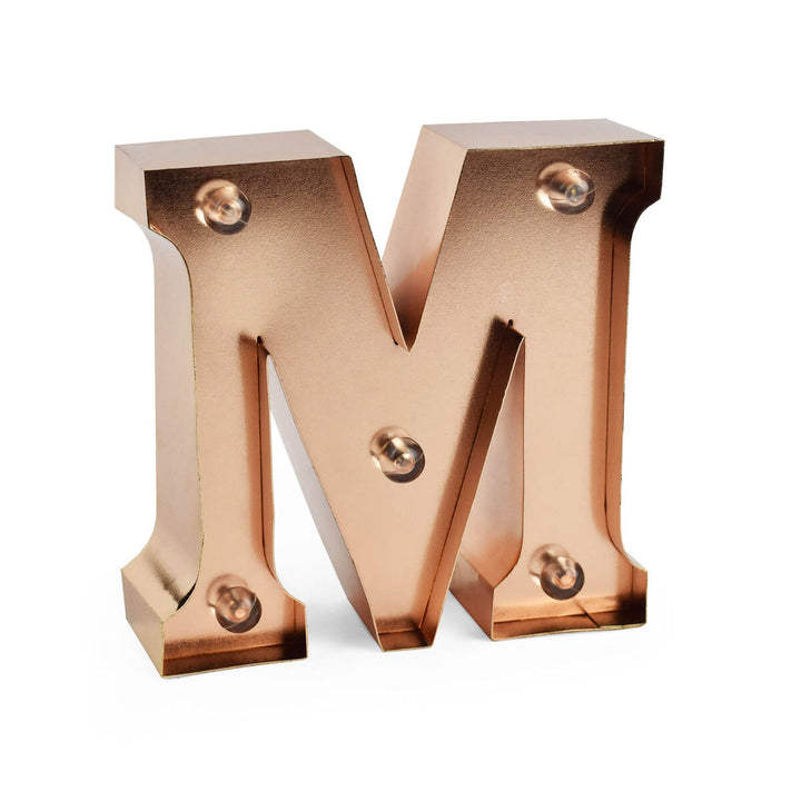 Lettre Décorative Lumineuse Rose Gold - M - Mini Decorative Light
