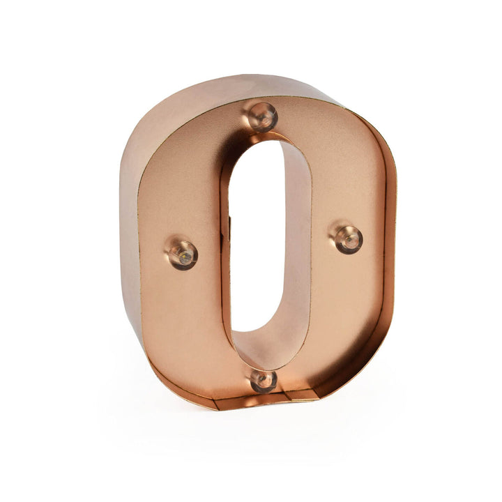 Lettre Décorative Lumineuse Rose Gold - O - Mini Decorative Light