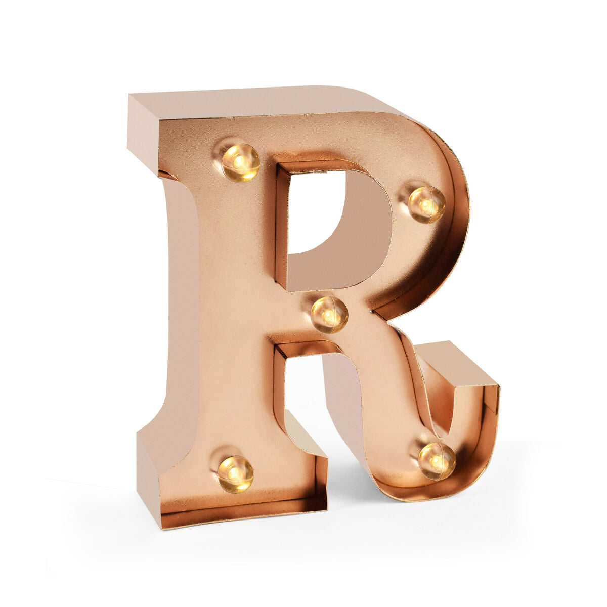 Lettre Décorative Lumineuse Rose Gold - R - Mini Decorative Light