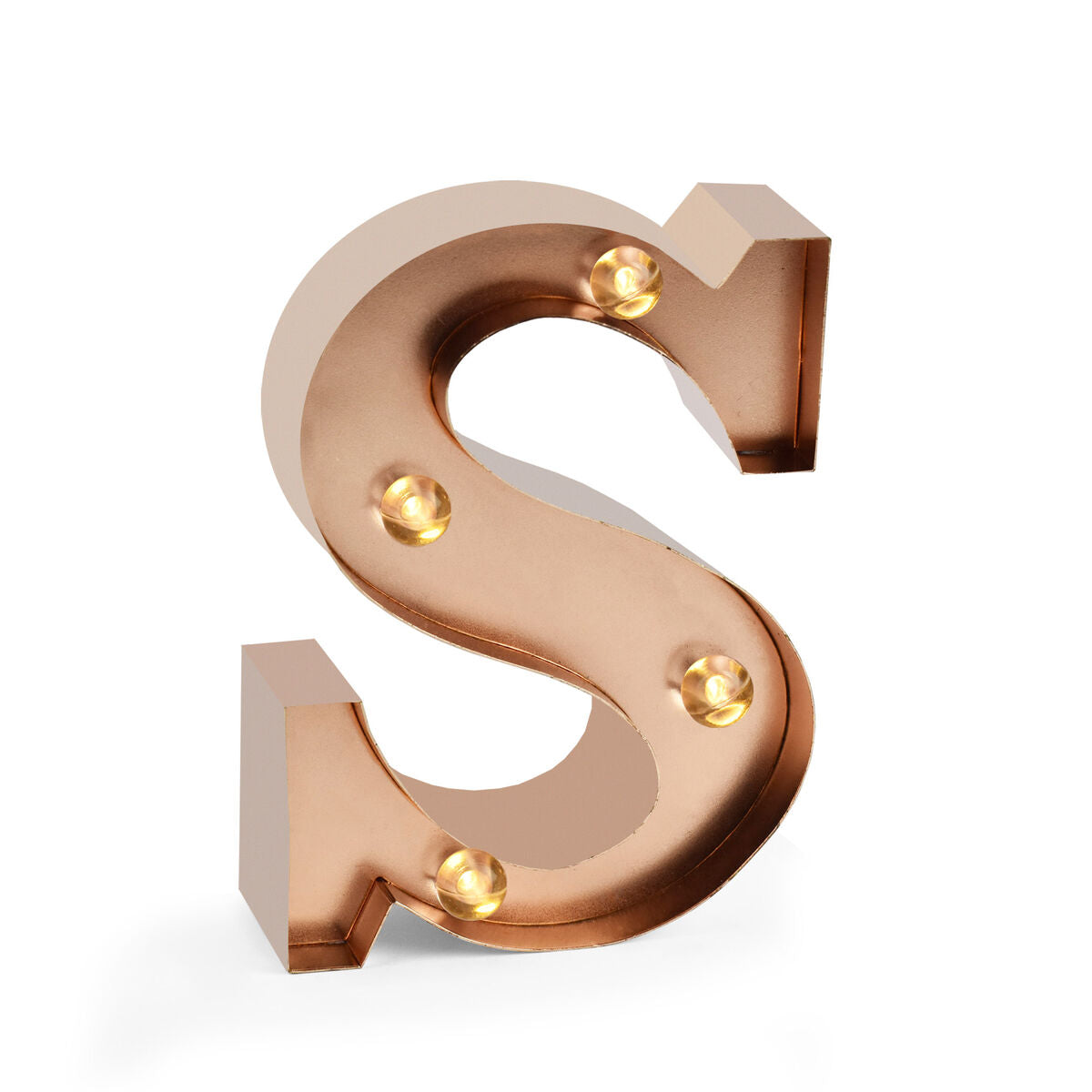 Lettre Décorative Lumineuse Rose Gold - S - Mini Decorative Light