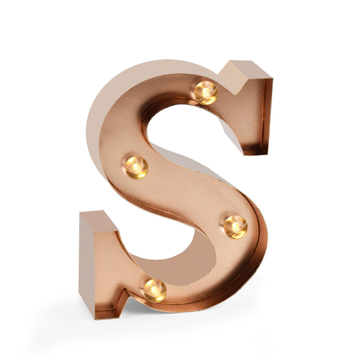 Lettre Décorative Lumineuse Rose Gold - S - Mini Decorative Light