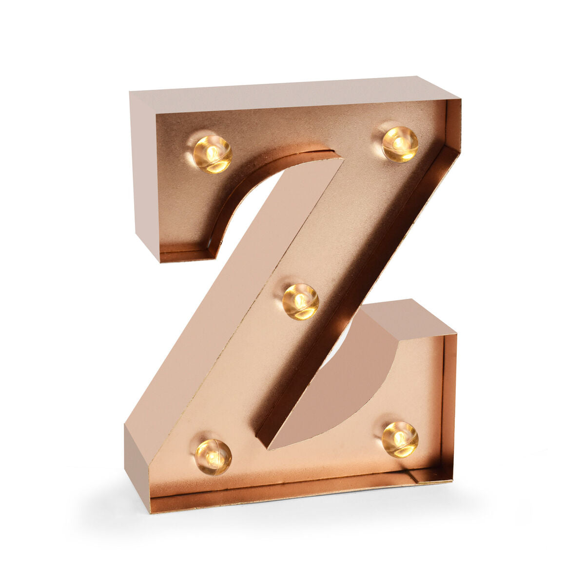 Lettre Décorative Lumineuse Rose Gold - Z - Mini Decorative Light
