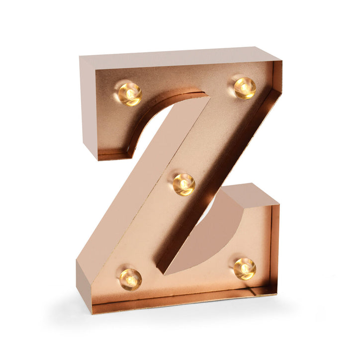 Lettre Décorative Lumineuse Rose Gold - Z - Mini Decorative Light