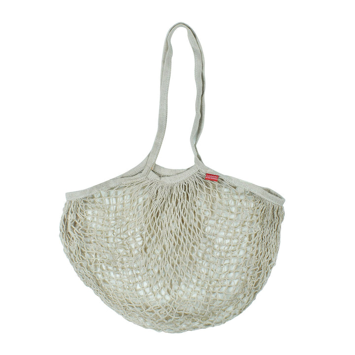 Sac en Maille de Coton Beige - Sac en mailles de coton