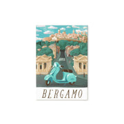 Aimant Illustré Bergame - World Cities Collection