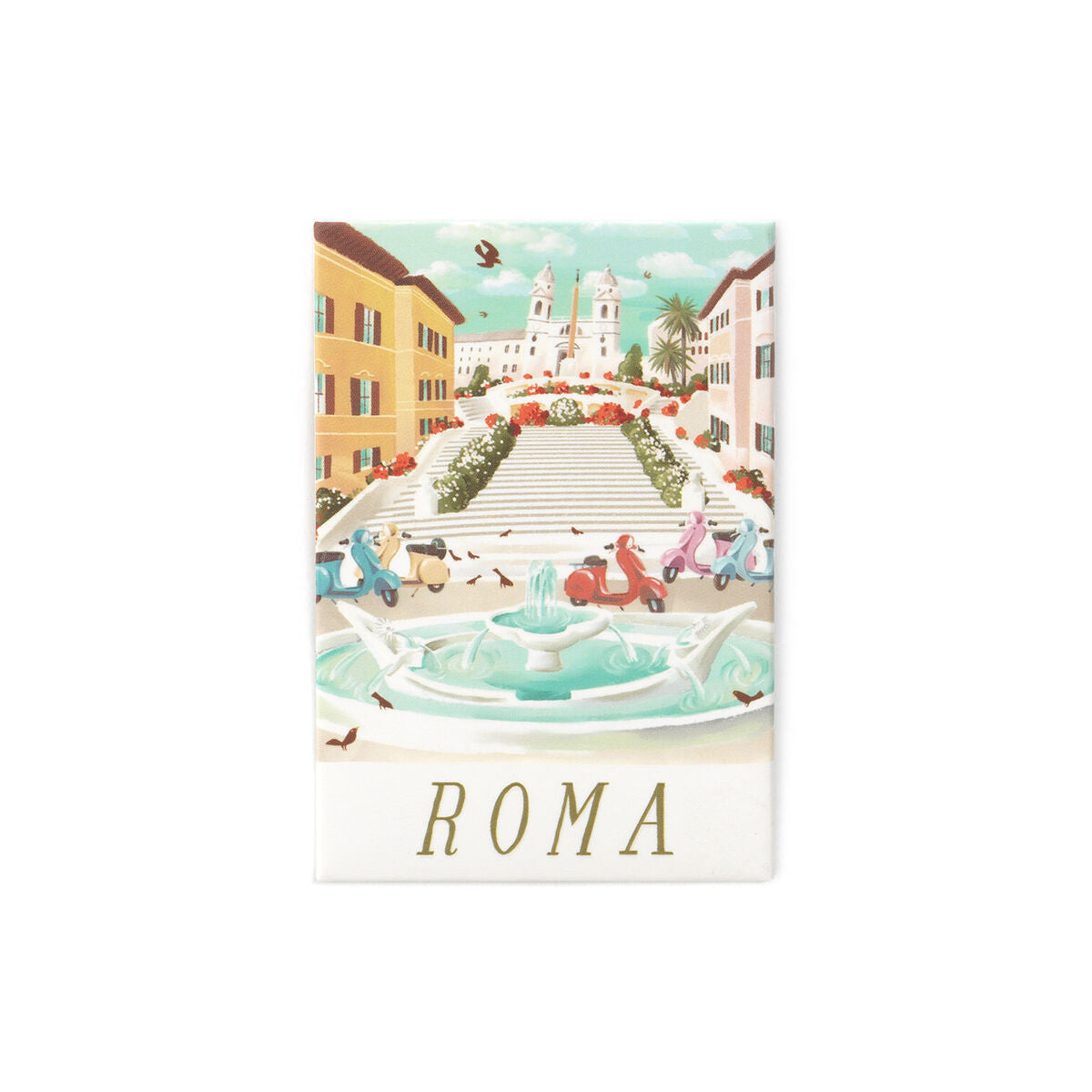 Aimant Illustraté Rome - Collection Villes du Monde