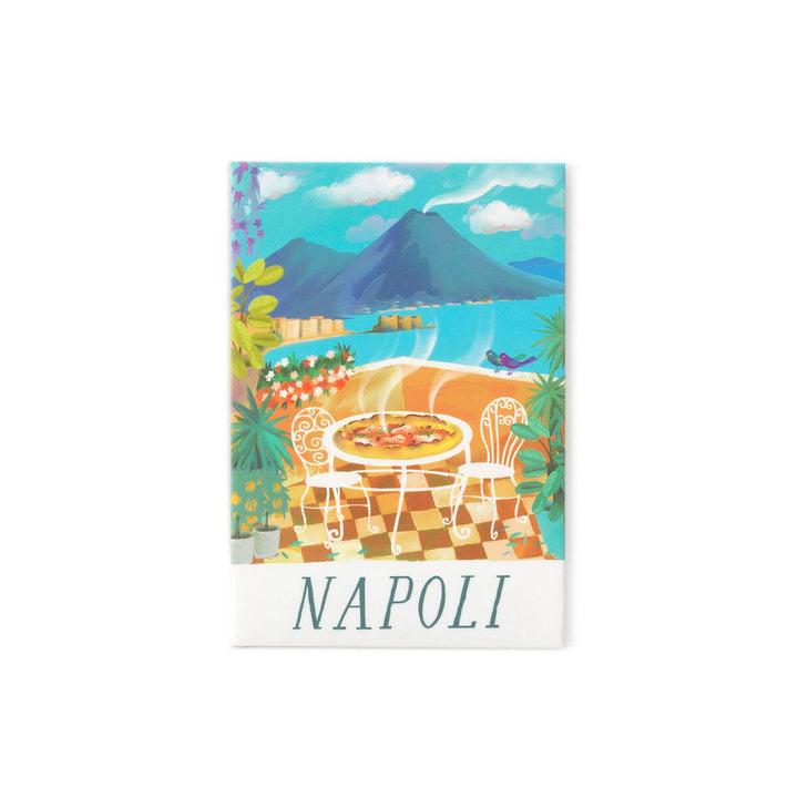Aimant Illustraté Naples - Collection Villes du Monde