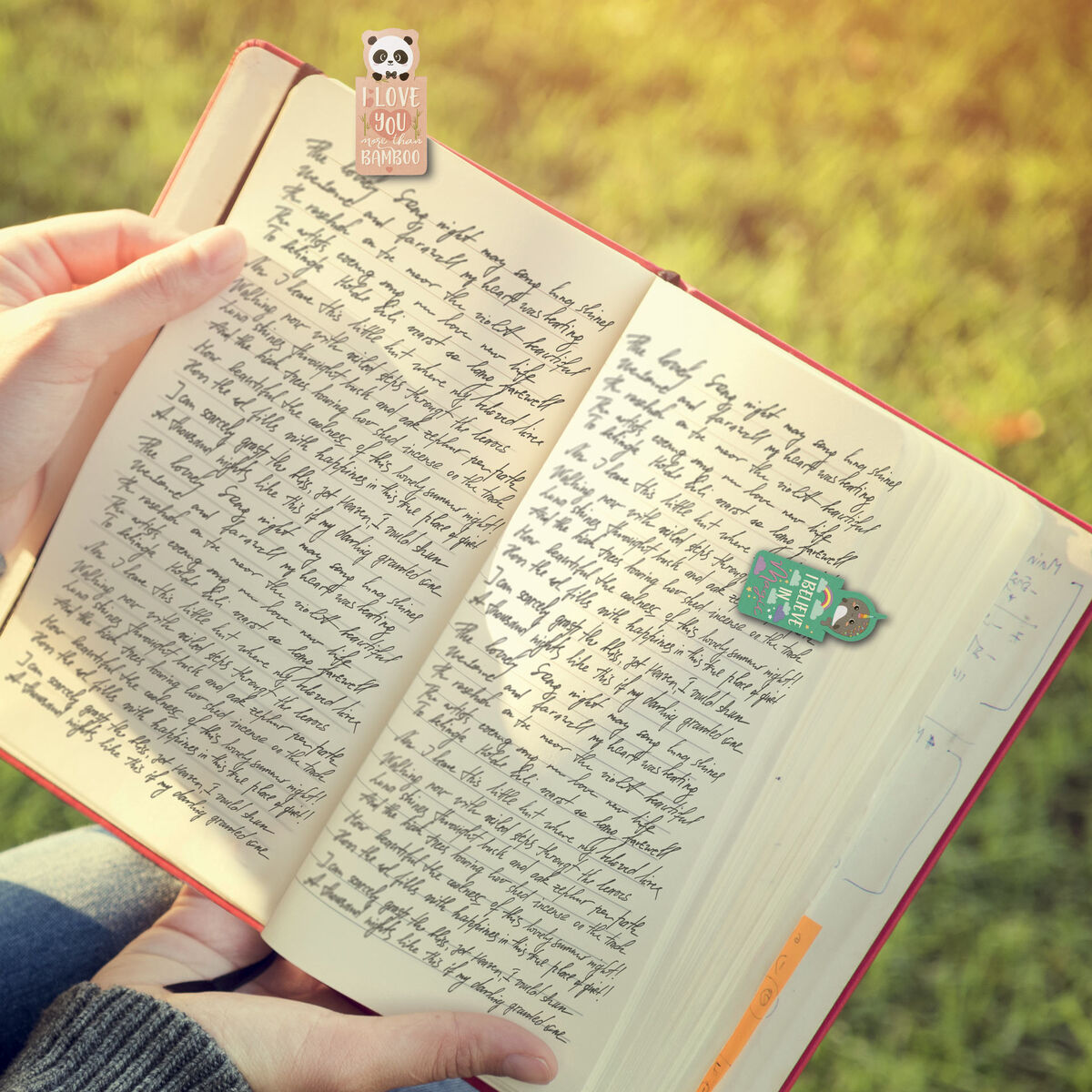 Set de 4 Marque-pages Magnétiques - Never Stop Reading