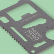 Carte multifonction en acier 11 en 1 - SOS Pocket Hero