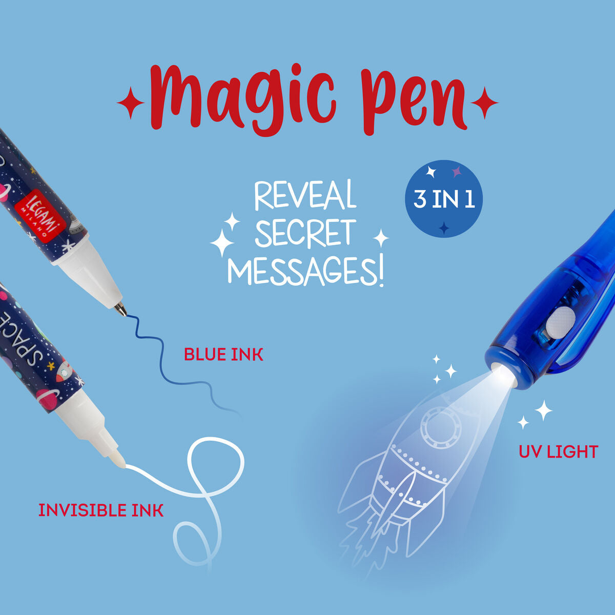 Stylo à Encre Invisible - Space - Magic Pen