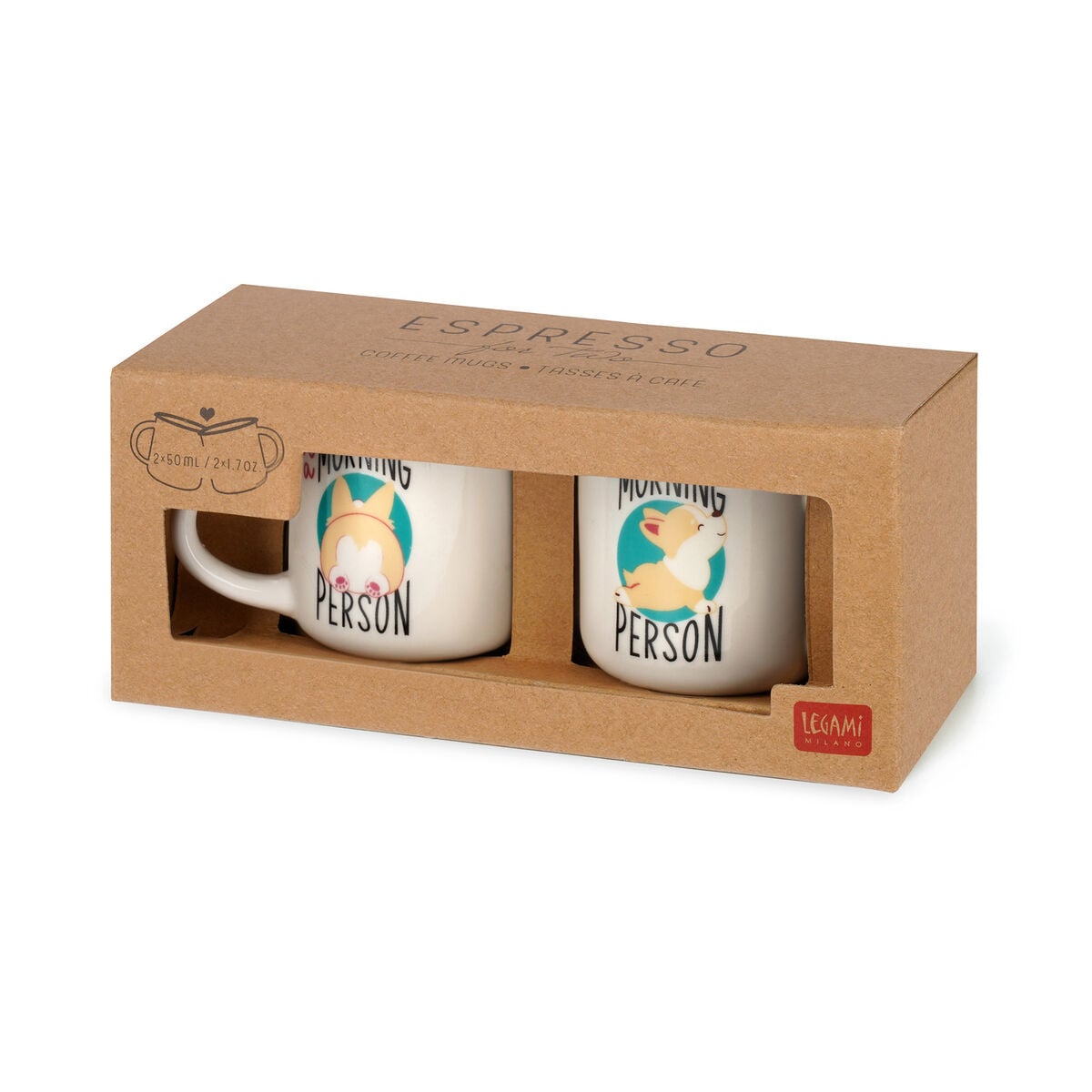 Set de 2 Tasses à Café - Corgi - Espresso For Two