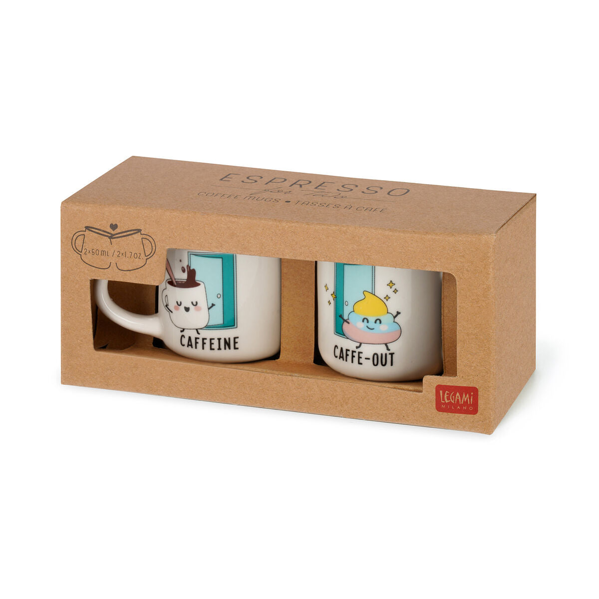 Set de 2 Tasses à Café - Poo - Espresso For Two