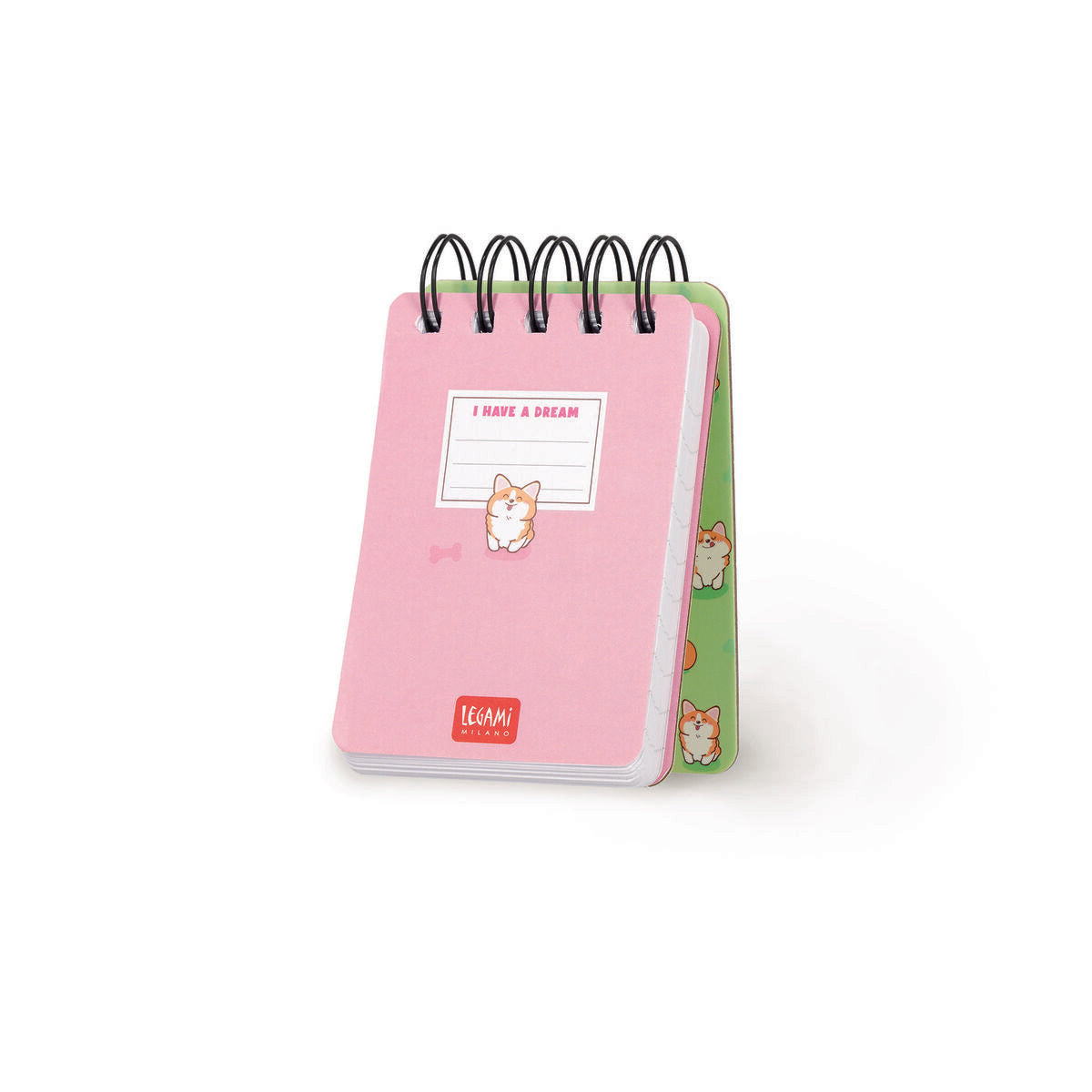 Cahier Ligné à Couverture Rigide Illustrée - Corgi - Bloc-mémo - Avec Spirale
