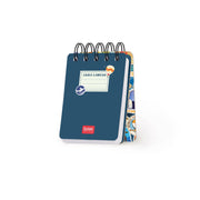 Cahier Ligné à Couverture Rigide Illustrée - Travel Stickers - Bloc-mémo - Avec Spirale