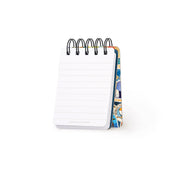 Cahier Ligné à Couverture Rigide Illustrée - Travel Stickers - Bloc-mémo - Avec Spirale