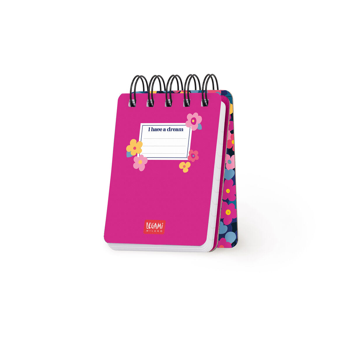 Cahier Ligné à Couverture Rigide Illustrée - Flowers - Bloc-mémo - Avec Spirale
