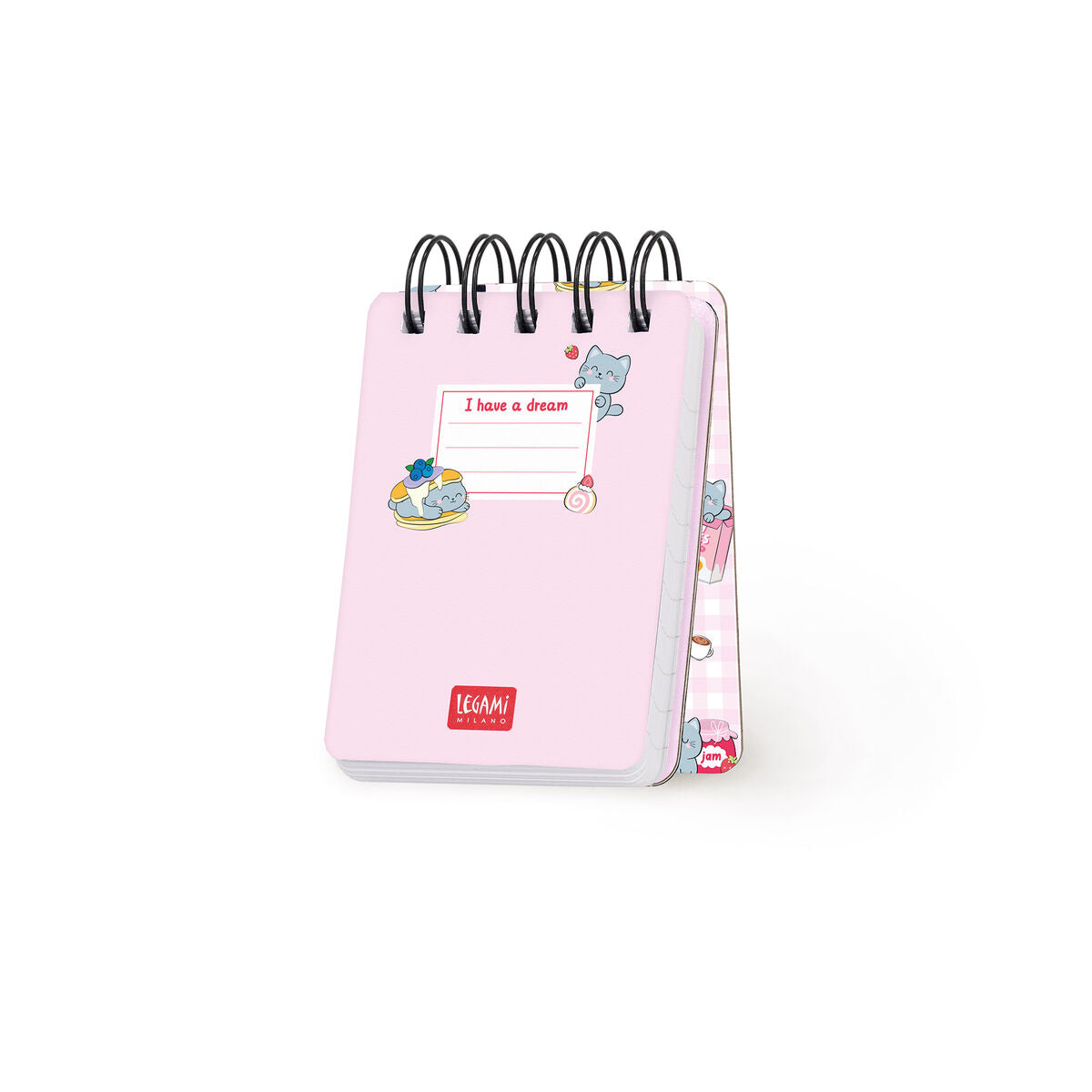 Cahier Ligné à Couverture Rigide Illustrée - Kitty - Bloc-mémo - Avec Spirale