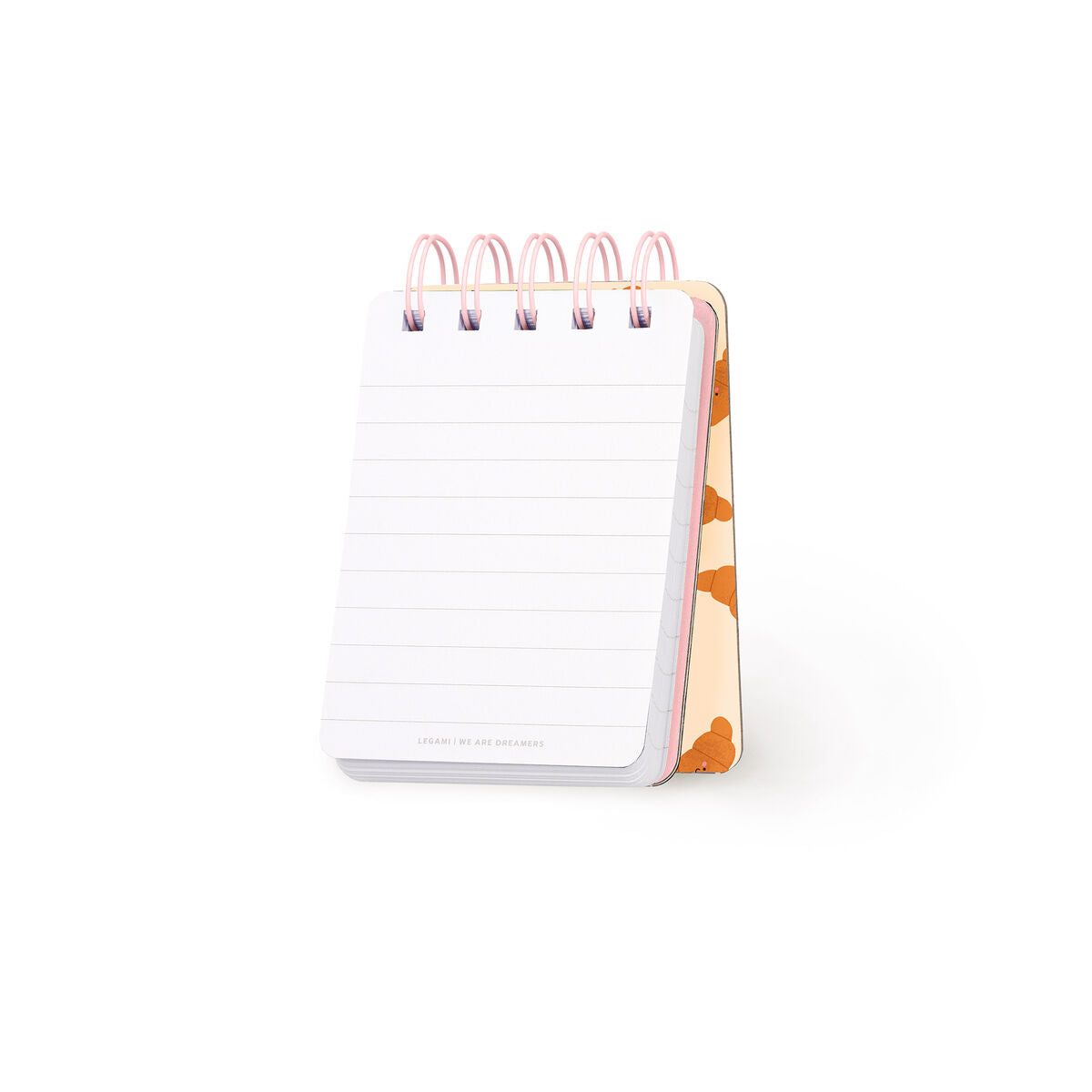 Cahier Ligné à Couverture Rigide Illustrée - Croissant - Bloc-mémo - Avec Spirale