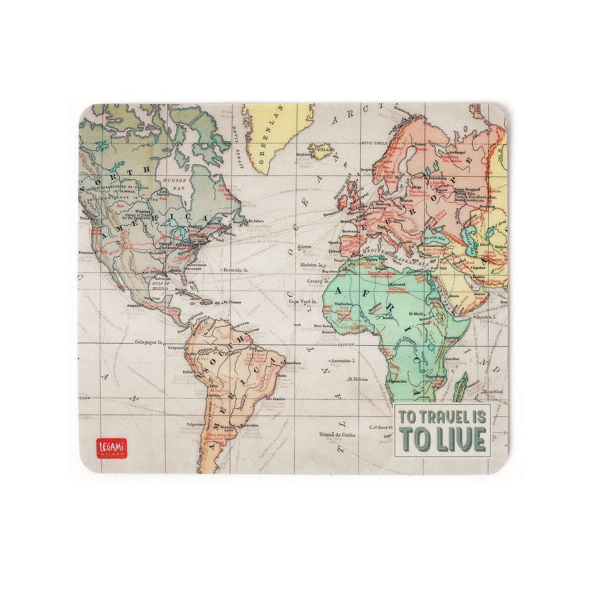 Tapis de Souris Carte de voyage - Mousepad