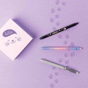 Stylo à Bille thème Chaton - Encre rouge - Meow