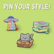 Broche en Métal Émaillé Kitty - Pin Your Style!