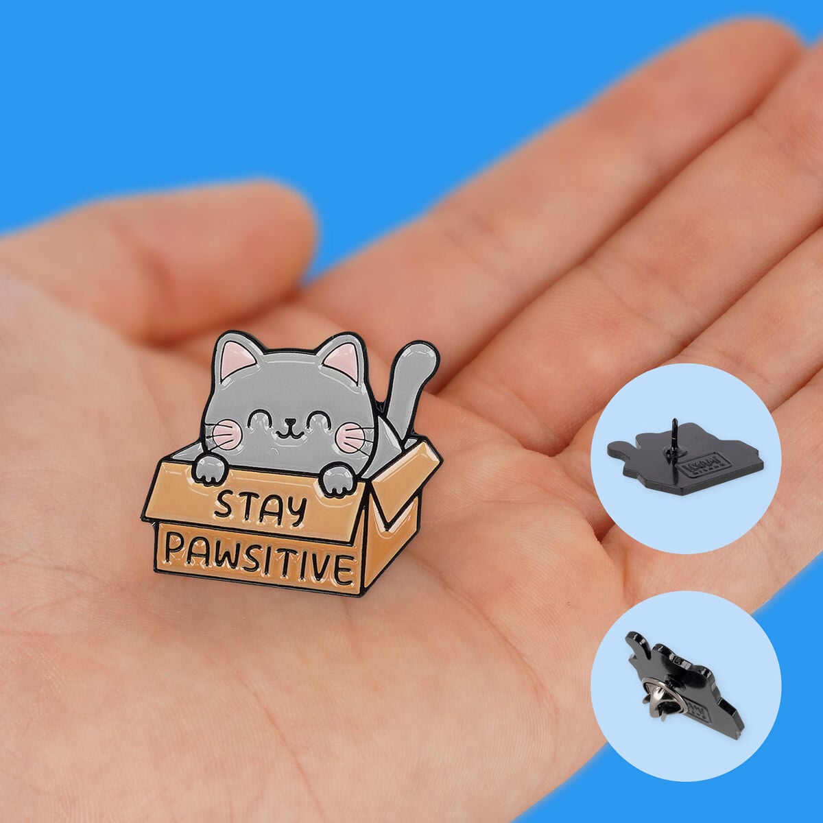 Broche en Métal Émaillé Kitty - Pin Your Style!
