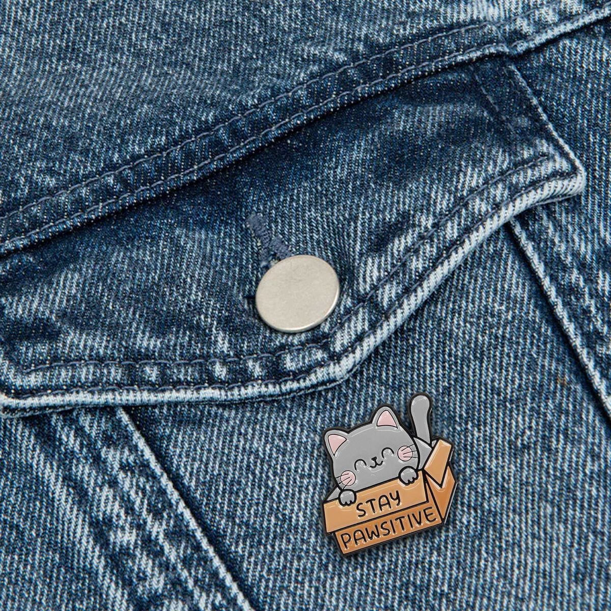 Broche en Métal Émaillé Kitty - Pin Your Style!