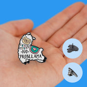 Broche en Métal Émaillé Llama - Pin Your Style!