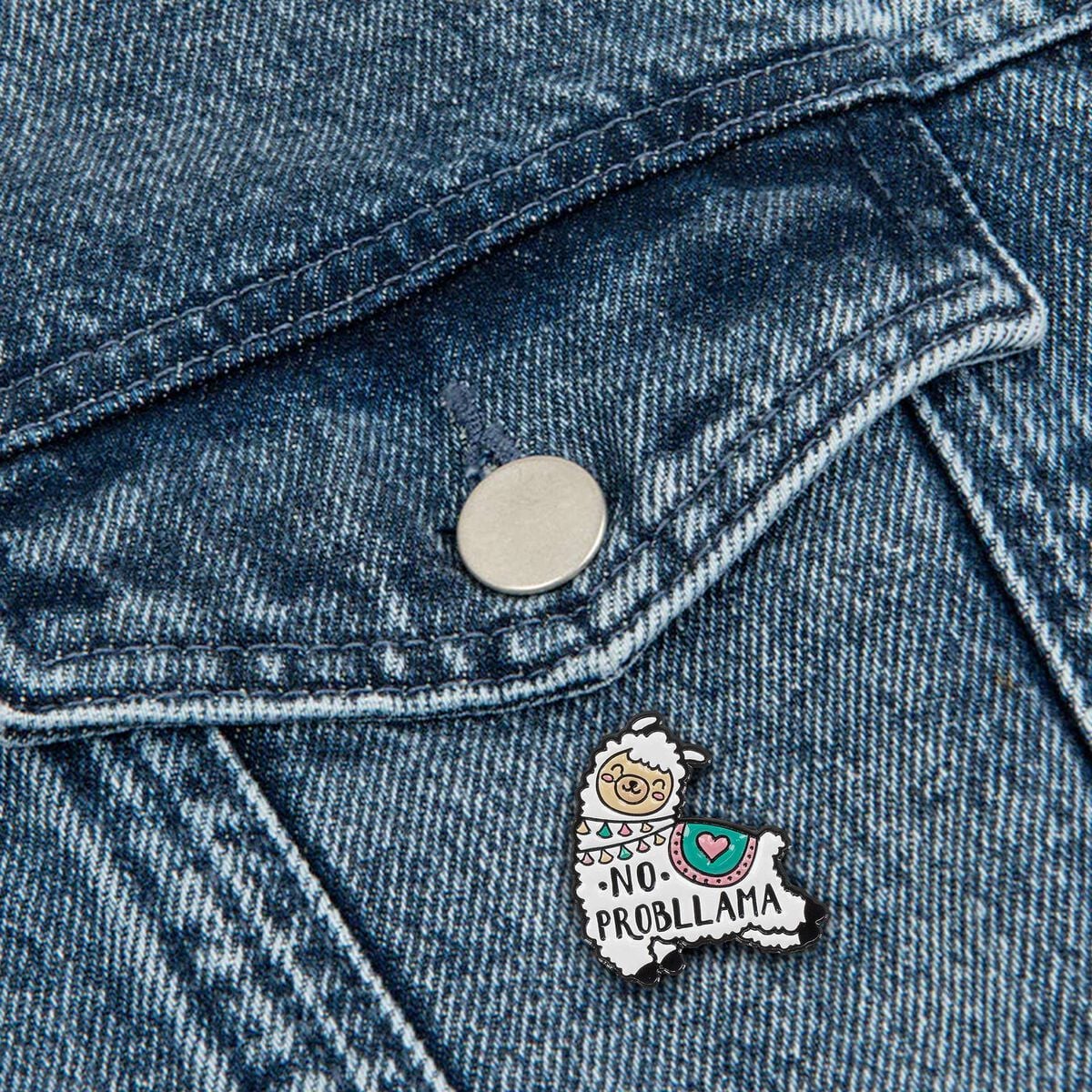 Broche en Métal Émaillé Llama - Pin Your Style!