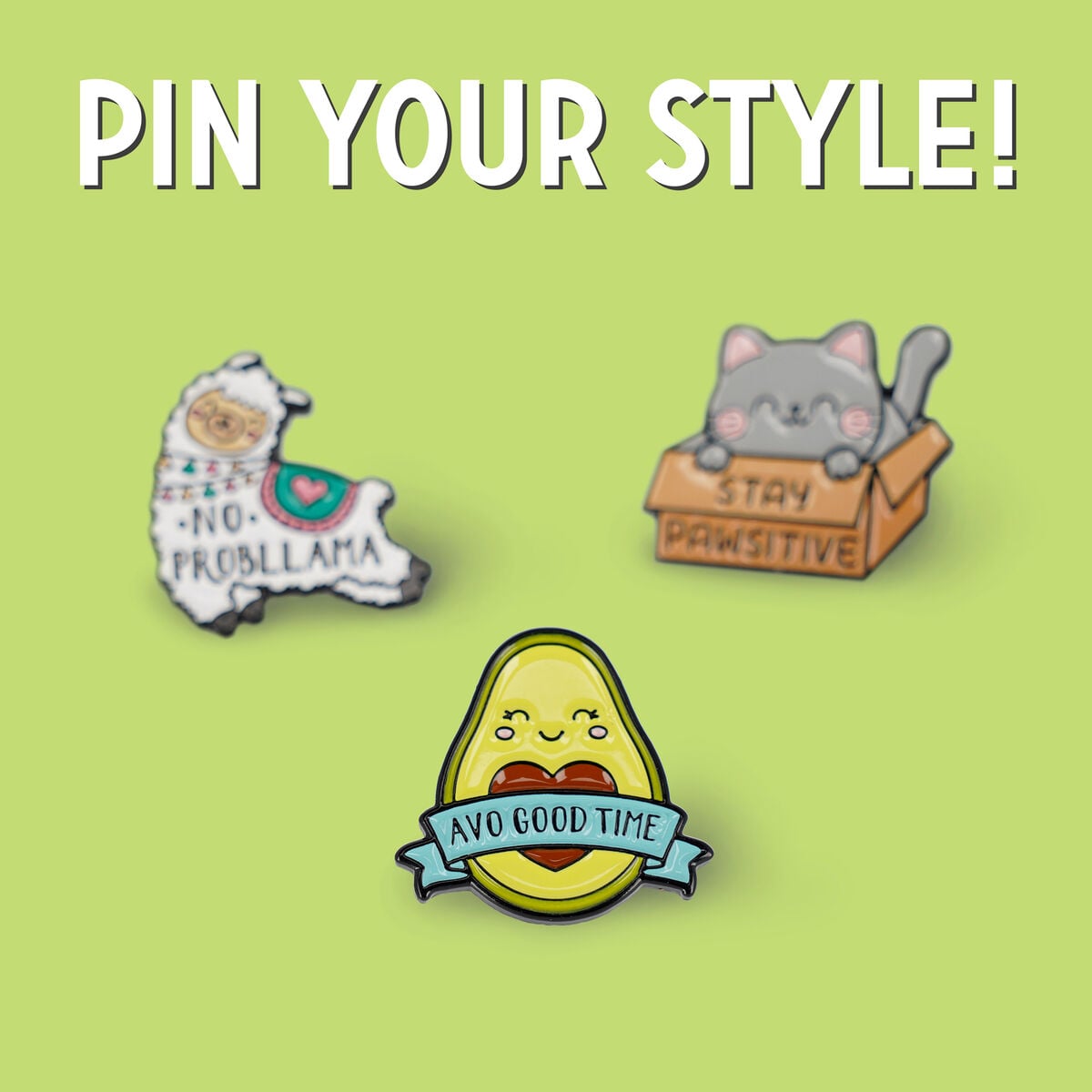 Broche en Métal Émaillé Avocado - Pin Your Style!