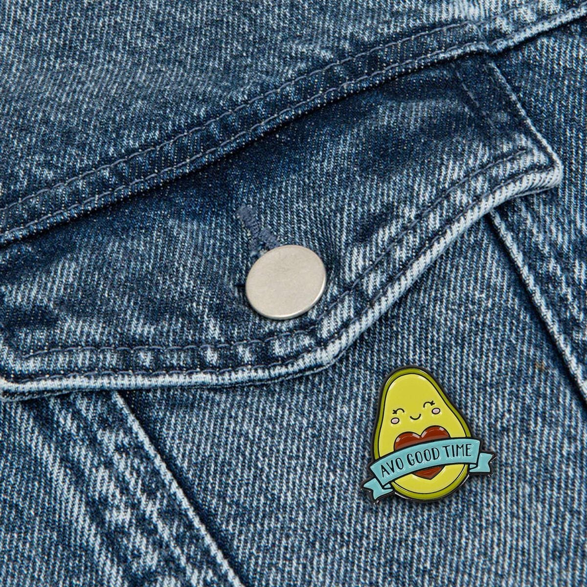 Broche en Métal Émaillé Avocado - Pin Your Style!