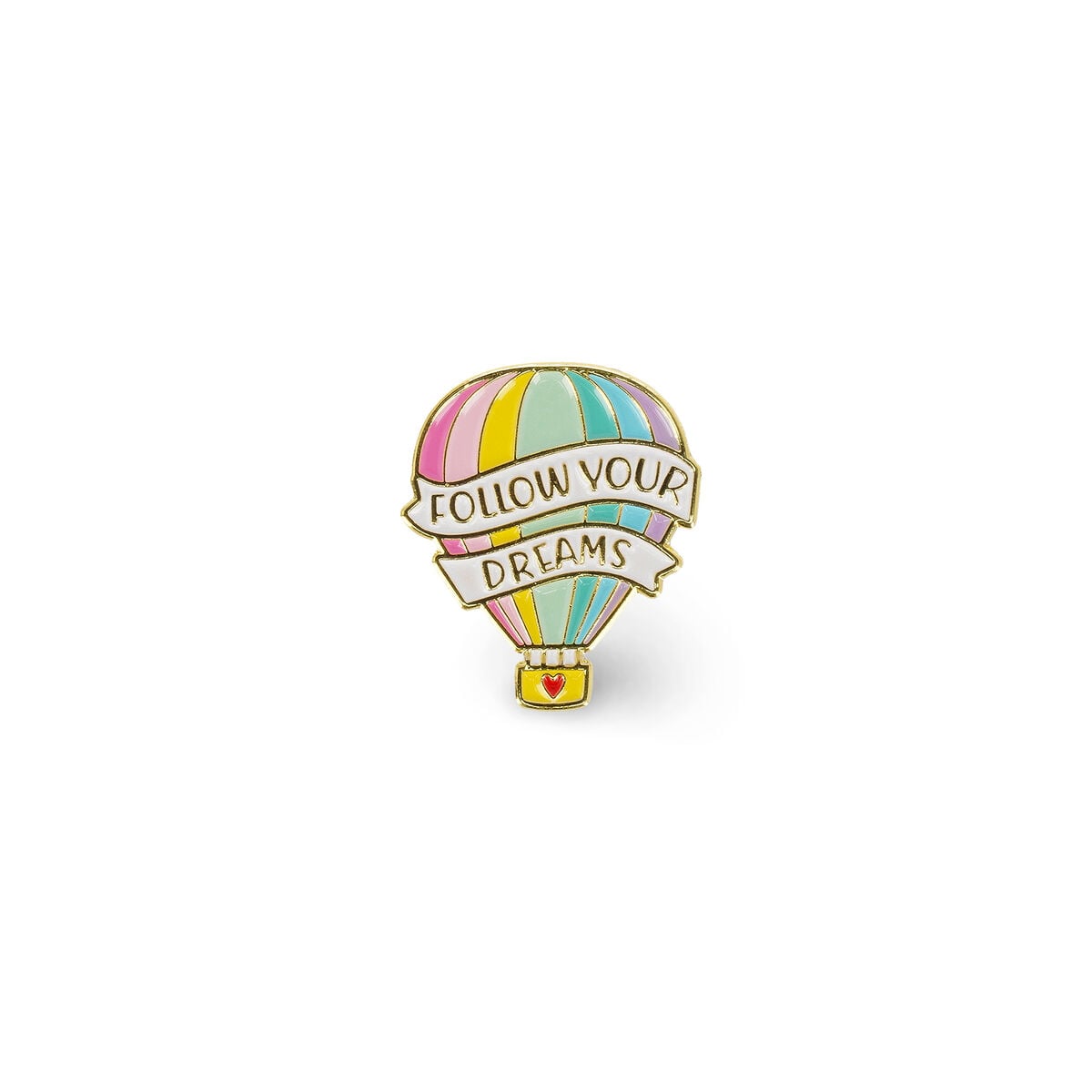 Broche en Métal Émaillé Hot Air Balloon - Pin Your Style!