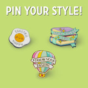Broche en Métal Émaillé Hot Air Balloon - Pin Your Style!