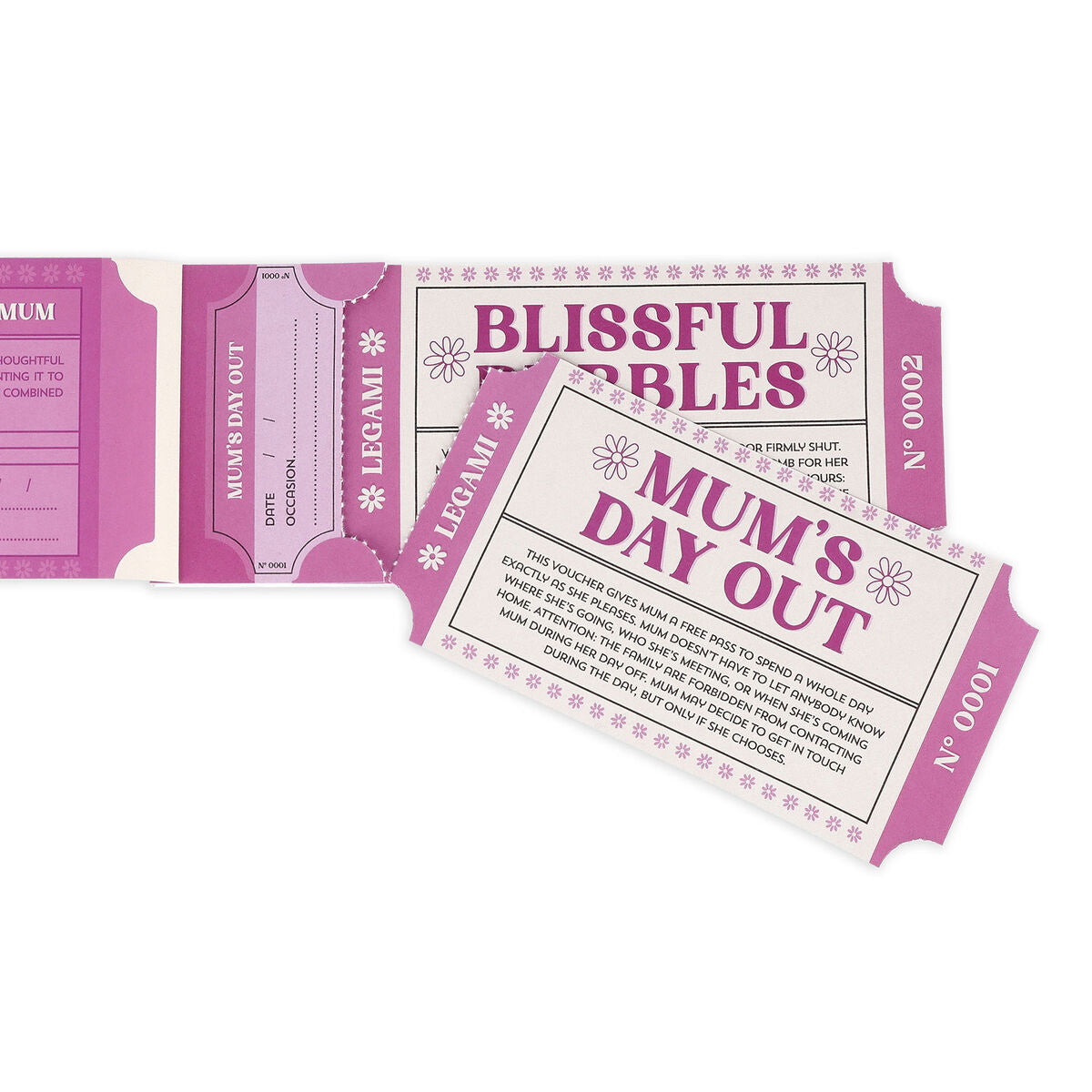 Carnet de 24 Bons pour Maman - Anglais - Gift Vouchers