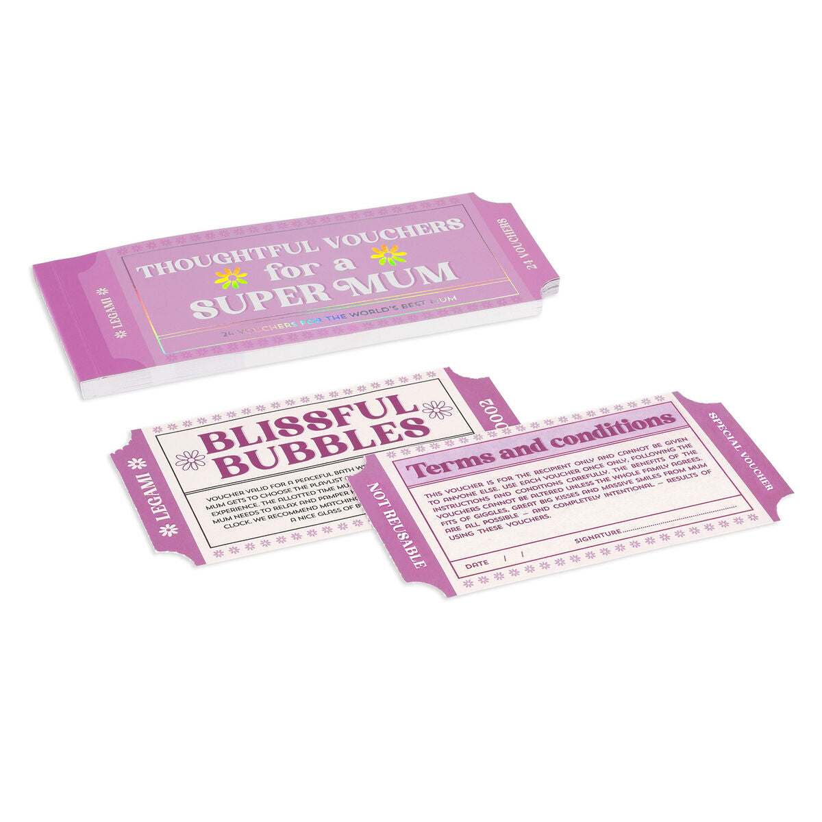 Carnet de 24 Bons pour Maman - Anglais - Gift Vouchers