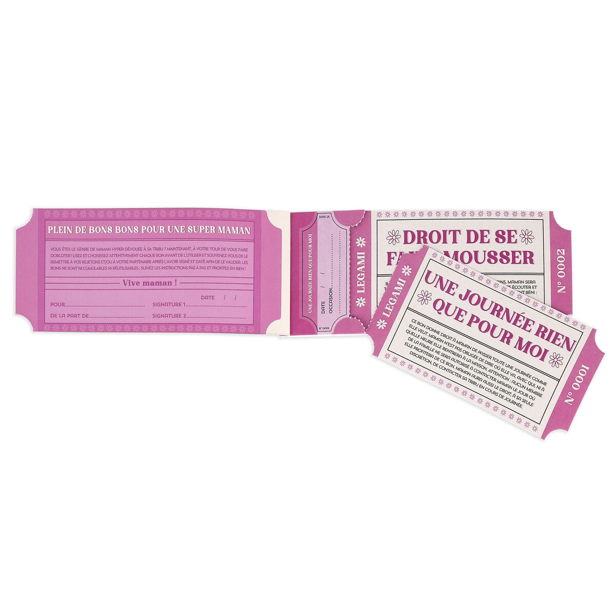 Carnet de 24 Bons pour Maman - Français - Gift Vouchers