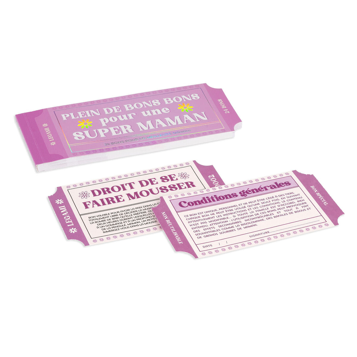 Carnet de 24 Bons pour Maman - Français - Gift Vouchers