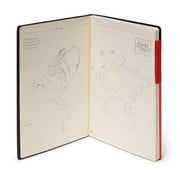 Carnet Pages Blanches avec Couverture Souple Unie - Red - My Notebook