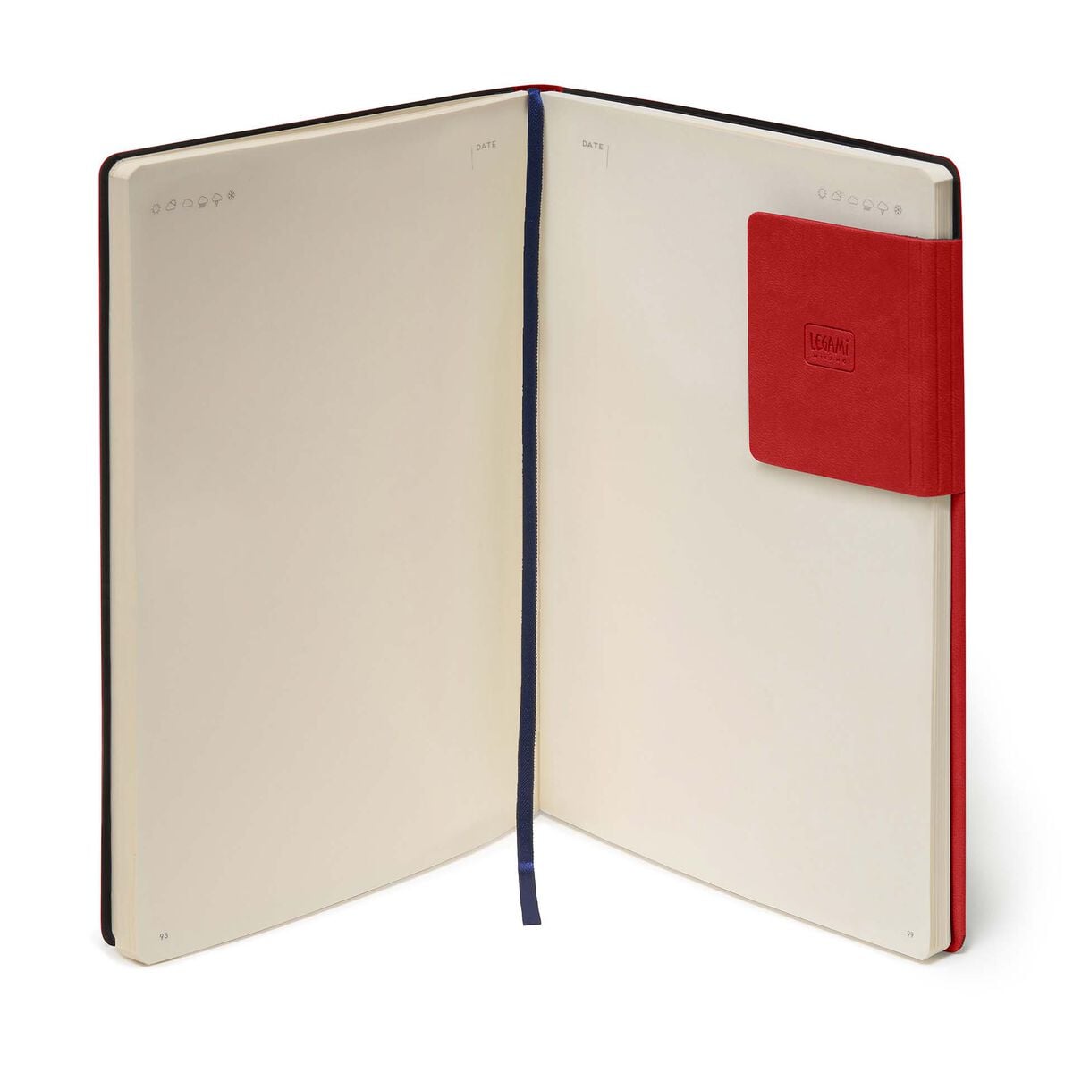 Carnet Pages Blanches avec Couverture Souple Unie - Red - My Notebook