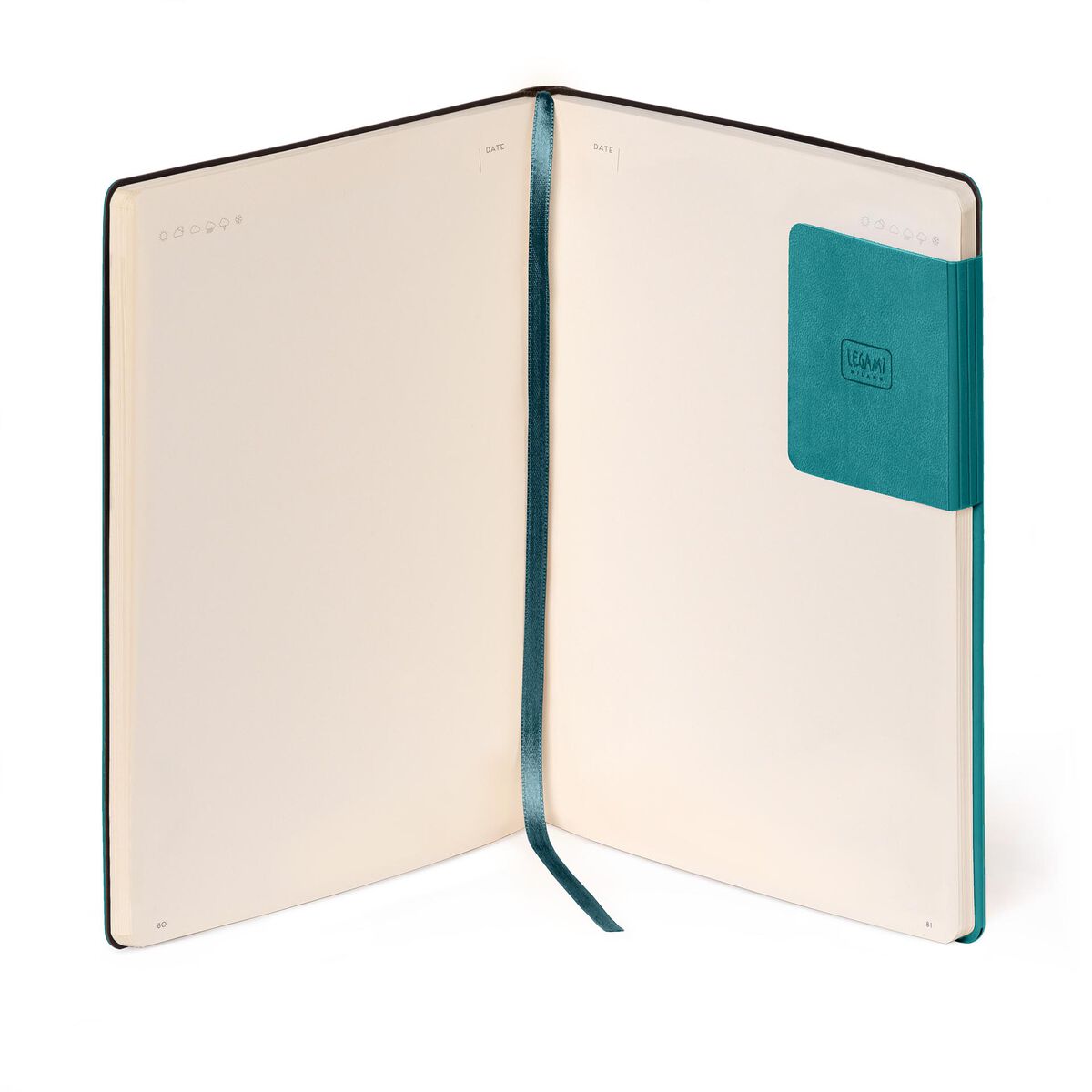 Carnet Pages Blanches avec Couverture Souple Unie - Malachite Green - My Notebook