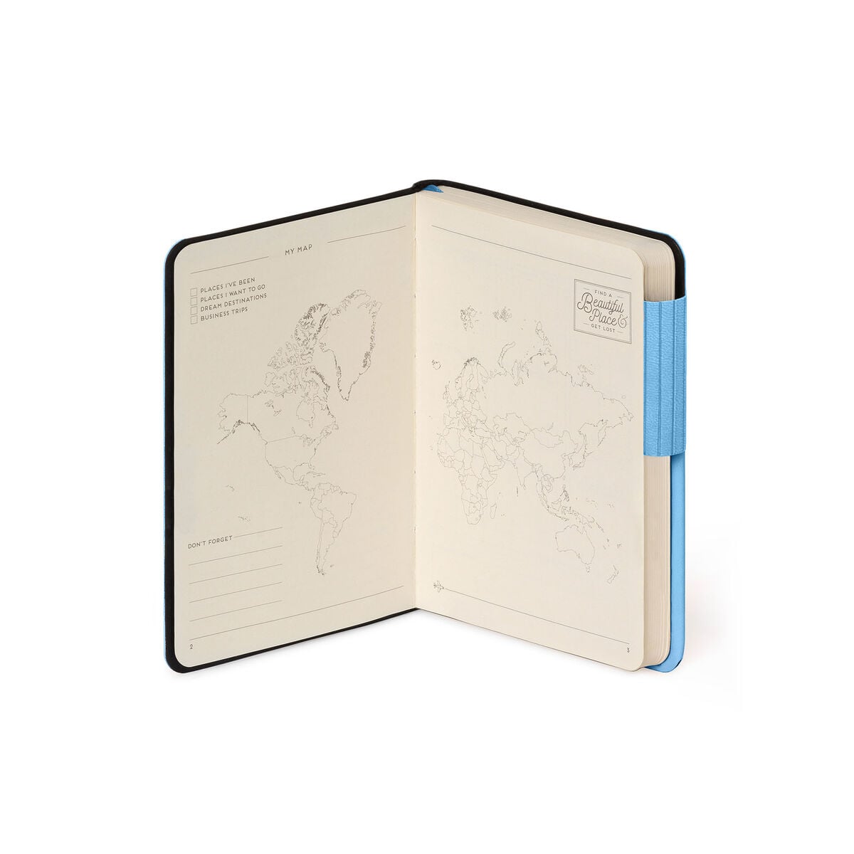 Carnet Ligné avec Couverture Souple Unie - Retro Blue - My Notebook