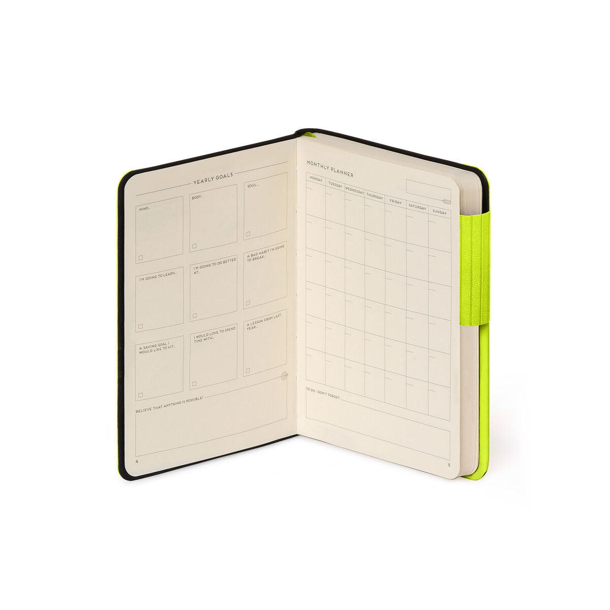 Carnet Ligné avec Couverture Souple Unie - Chartreuse - My Notebook