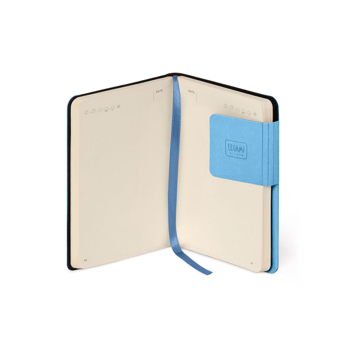Carnet Pages Blanches avec Couverture Souple Unie - Retro Blue - My Notebook