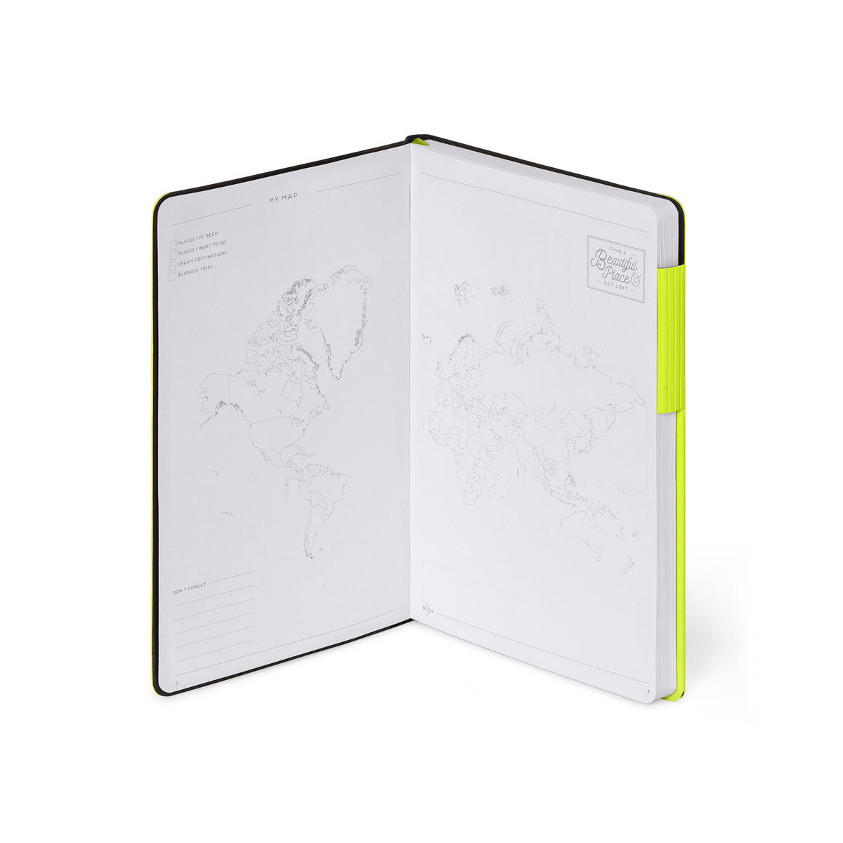Carnet Pages Pointillées avec Couverture Souple Unie - Chartreuse - My Notebook