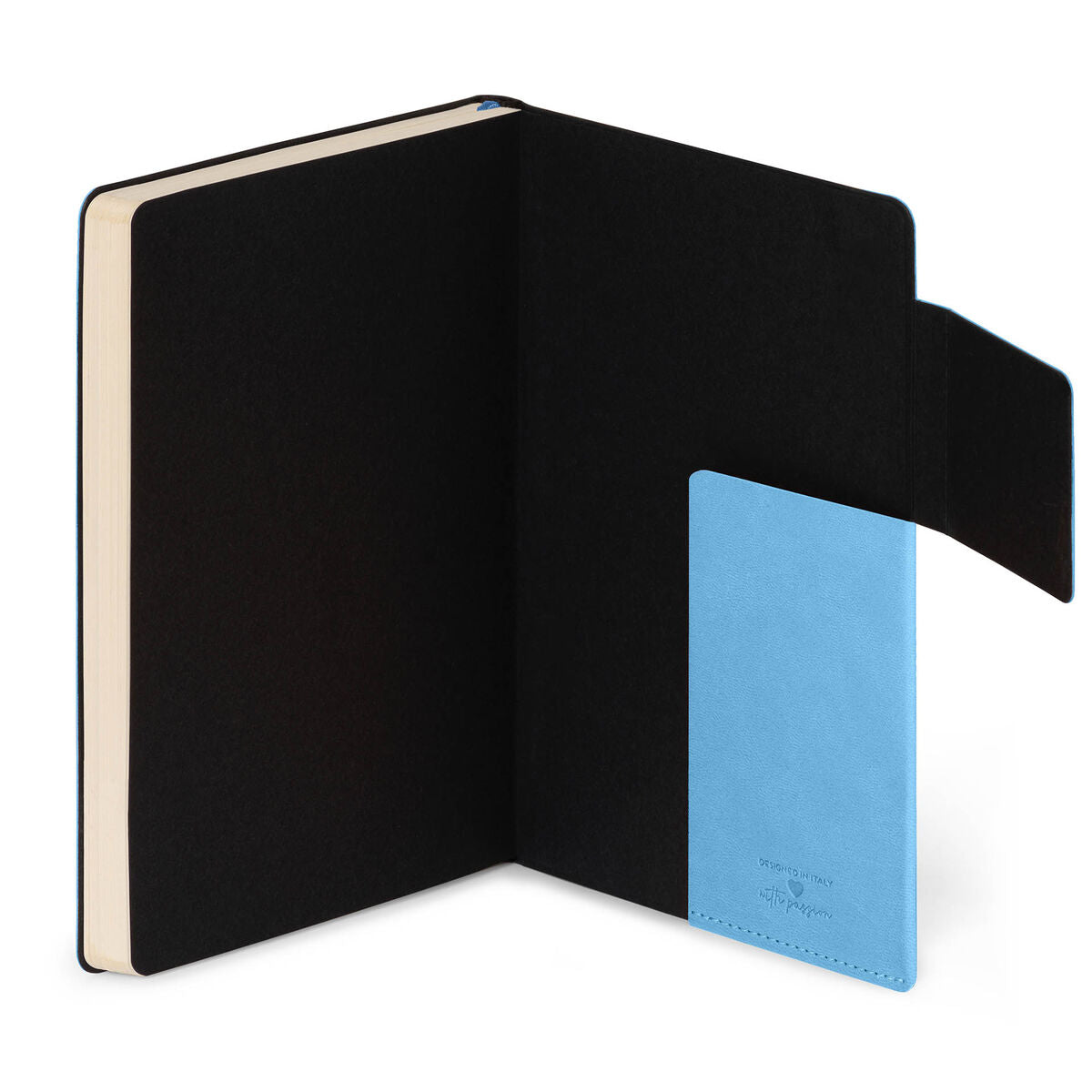 Carnet Pages Blanches avec Couverture Souple Unie - Retro Blue - My Notebook