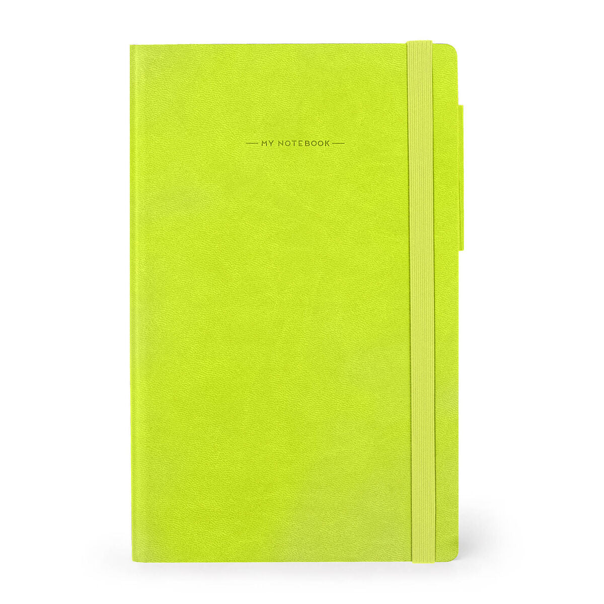 Carnet Pages Blanches avec Couverture Souple Unie - Chartreuse - My Notebook