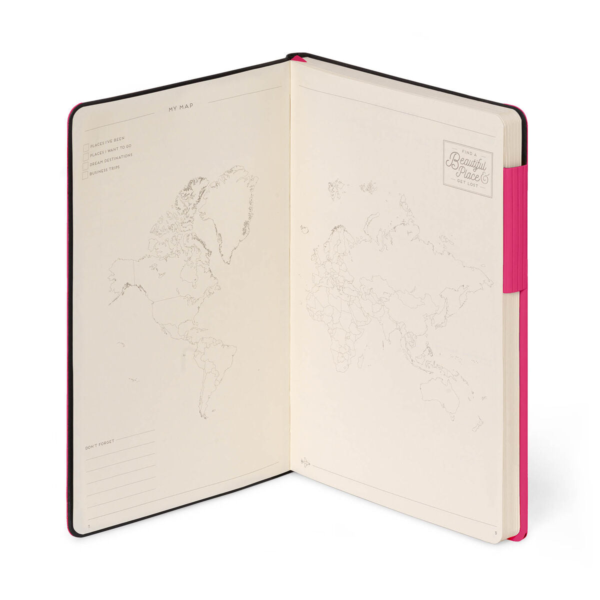 Carnet Pages Blanches avec Couverture Souple Unie - Raspberry - My Notebook