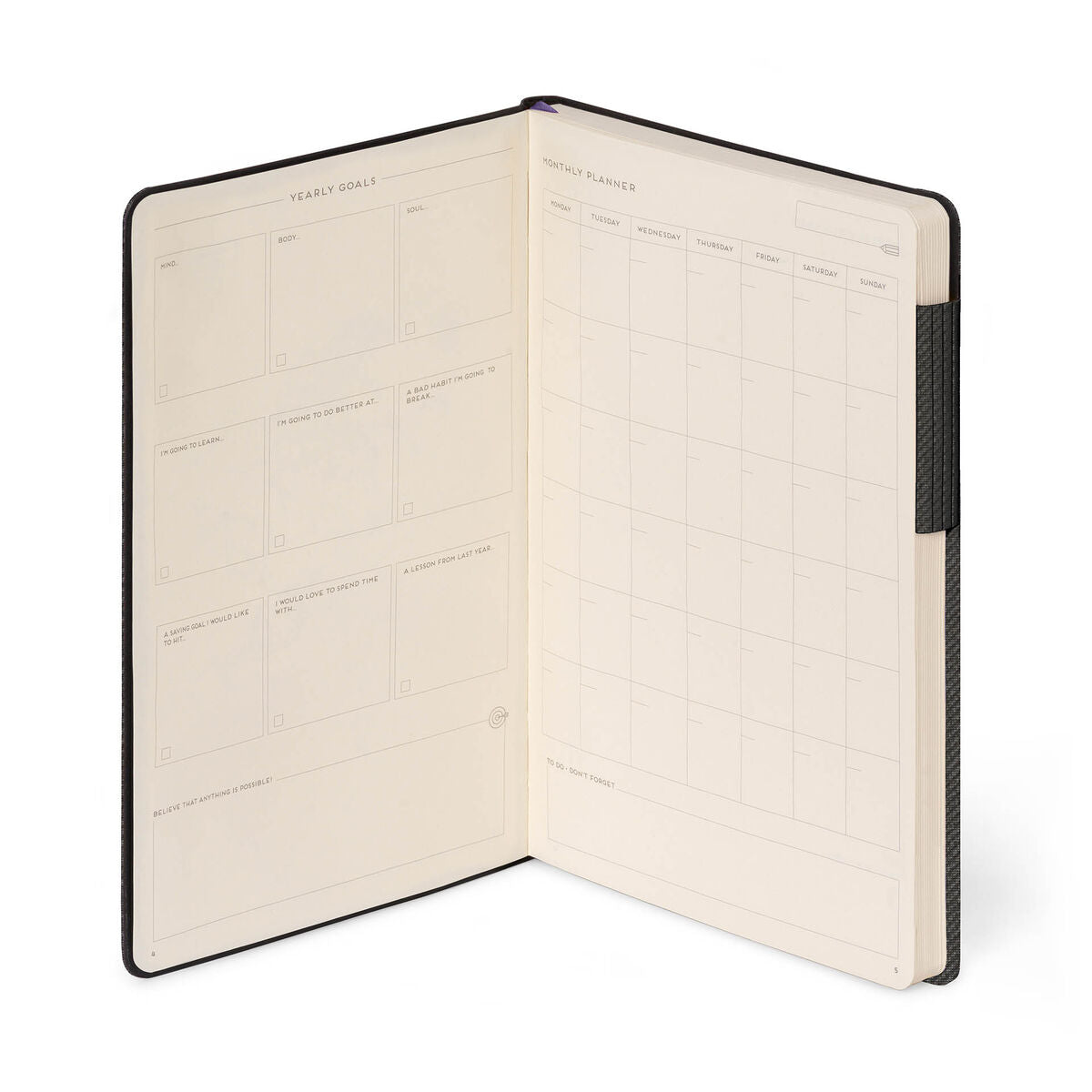 Carnet Pages Blanches avec Couverture Souple Unie - Deep Graphite - My Notebook