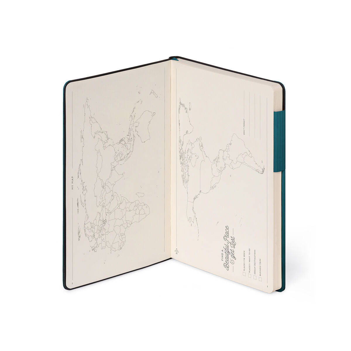 Carnet Ligné avec Couverture Souple Unie - Deep Teal - My Notebook